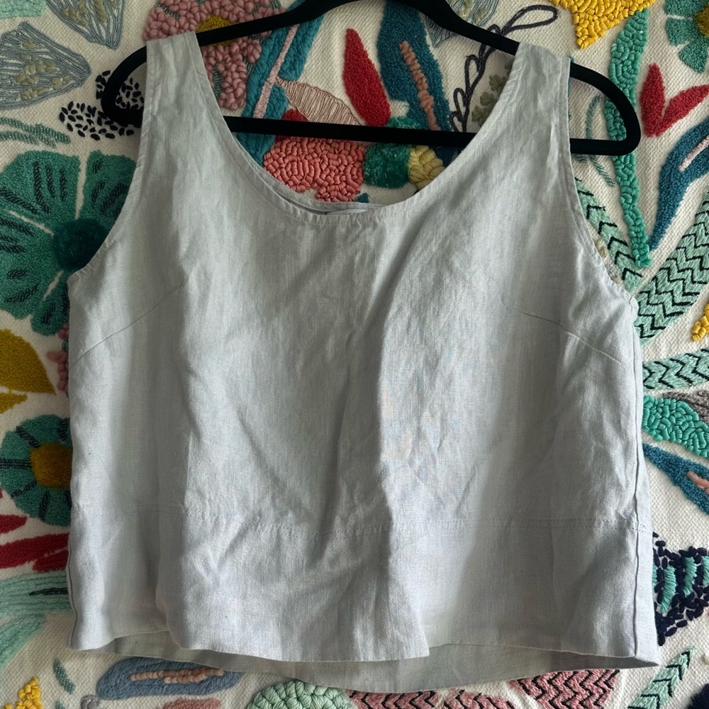 Linenfox Malibu Tank - Ice Grey